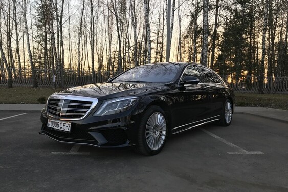 Mercedes S-class W222 Long черный (2014)