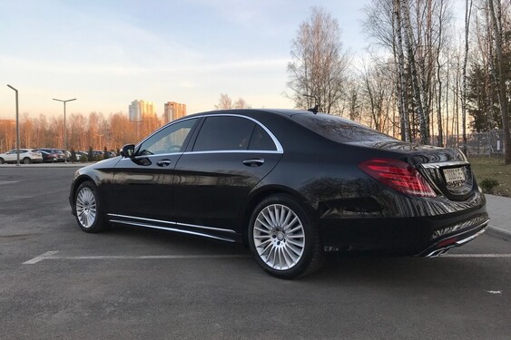 Mercedes S-class W222 Long черный (2014)