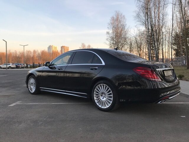 Mercedes S-class W222 Long черный (2014)