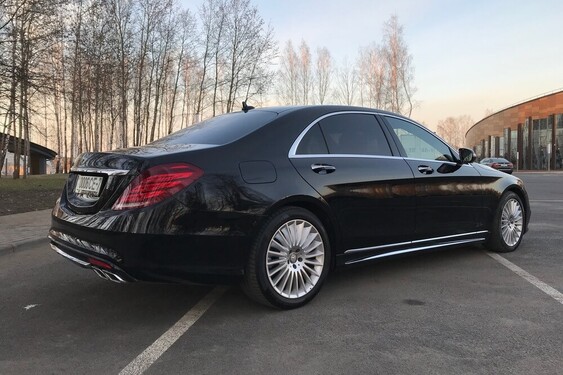 Mercedes S-class W222 Long черный (2014)