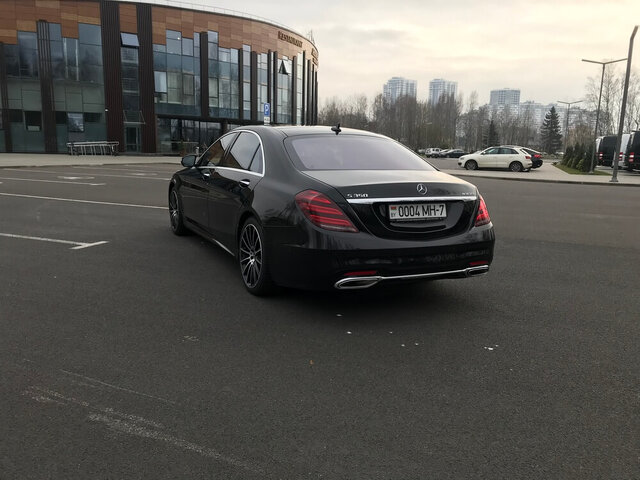 Аренда Mercedes S-class W222 Long черного цвета с водителем в Минске | VIP Cortege