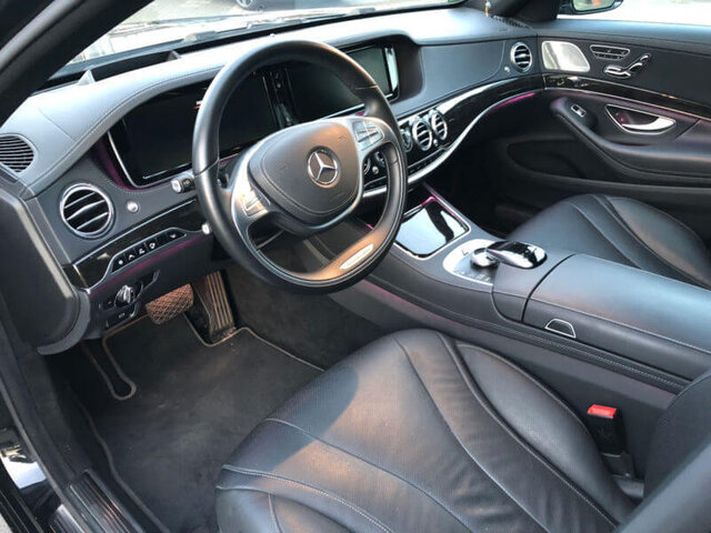 Аренда черного Mercedes S-class W222 Long с водителем в Минске | VIP Cortege