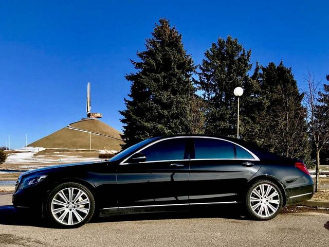 Аренда черного Mercedes S-class W222 Long с водителем в Минске | VIP Cortege