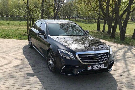 Аренда черного Mercedes S-class W222 Long с водителем в Минске | VIP Cortege