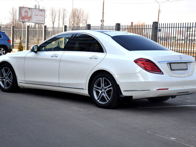 Аренда белого Mercedes S-class W222 Long с водителем в Минске | VIP Cortege