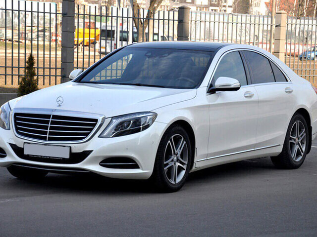 Аренда белого Mercedes S-class W222 Long с водителем в Минске | VIP Cortege