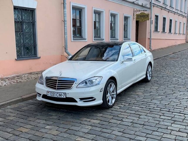 Mercedes S-class W221 Long белый (2010)