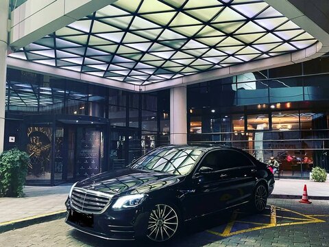 Mercedes S-class W222 Long черный (2018)