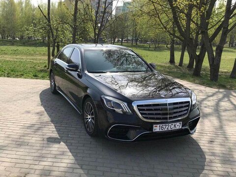 Аренда черного Mercedes S-class W222 Long с водителем в Минске | VIP Cortege