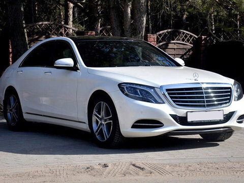 Аренда белого Mercedes S-class W222 Long с водителем в Минске | VIP Cortege